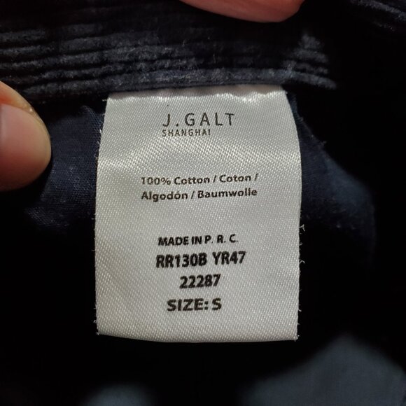 JOHN J. GALT Corduroy Straight Leg 30" Pants Cotton Button Fly Grey Womens Small - Picture 10 of 15